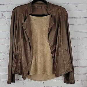 Chico's Brown Open Front Jacket. Size 1.
